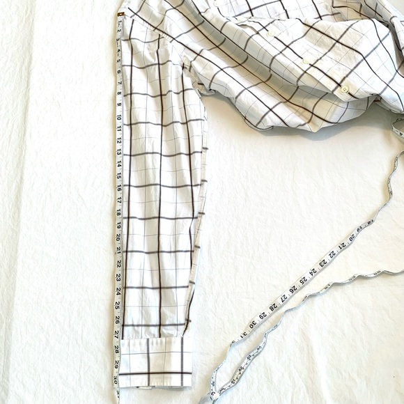 ABERCROMBIE & FITCH Y2K MUSCLE-FIT WINDOW PANE BUTTON DOWN LONG SLEEVE SHIRT XXL - Picture 6 of 8